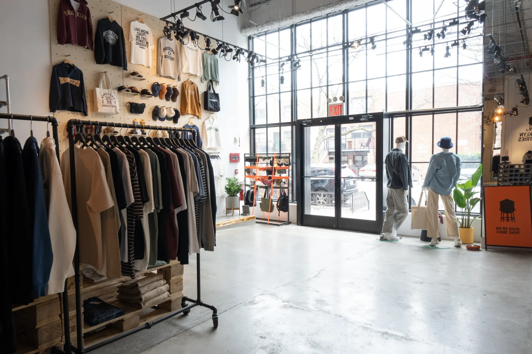 Completed Brooklyn Industries Williamsburg flagship, connecting brand identity, store design and merchandising