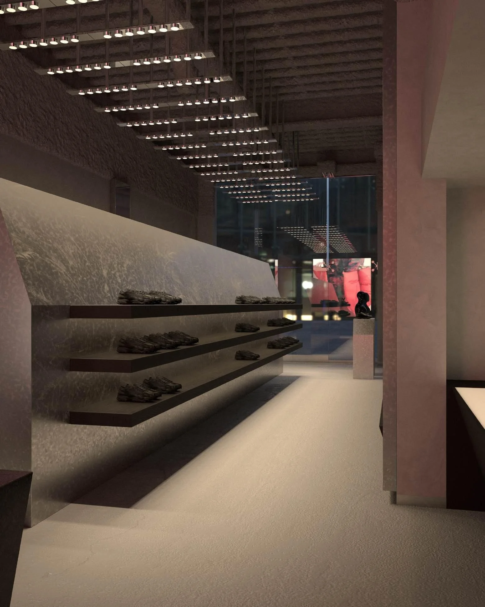 Original Adidas Y-3 interior design visualization